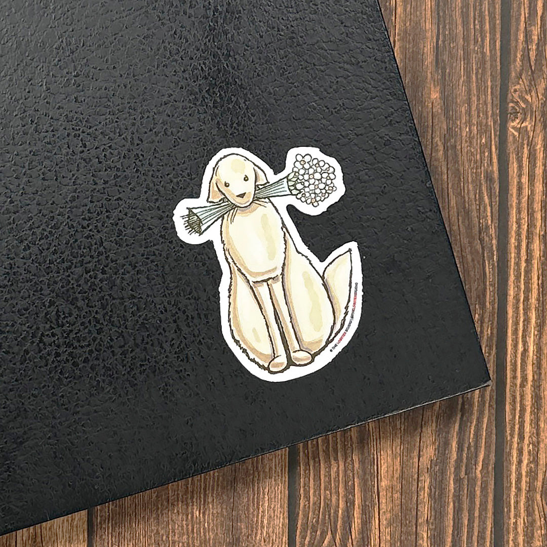 Phinn with Flowers Vinyl Sticker