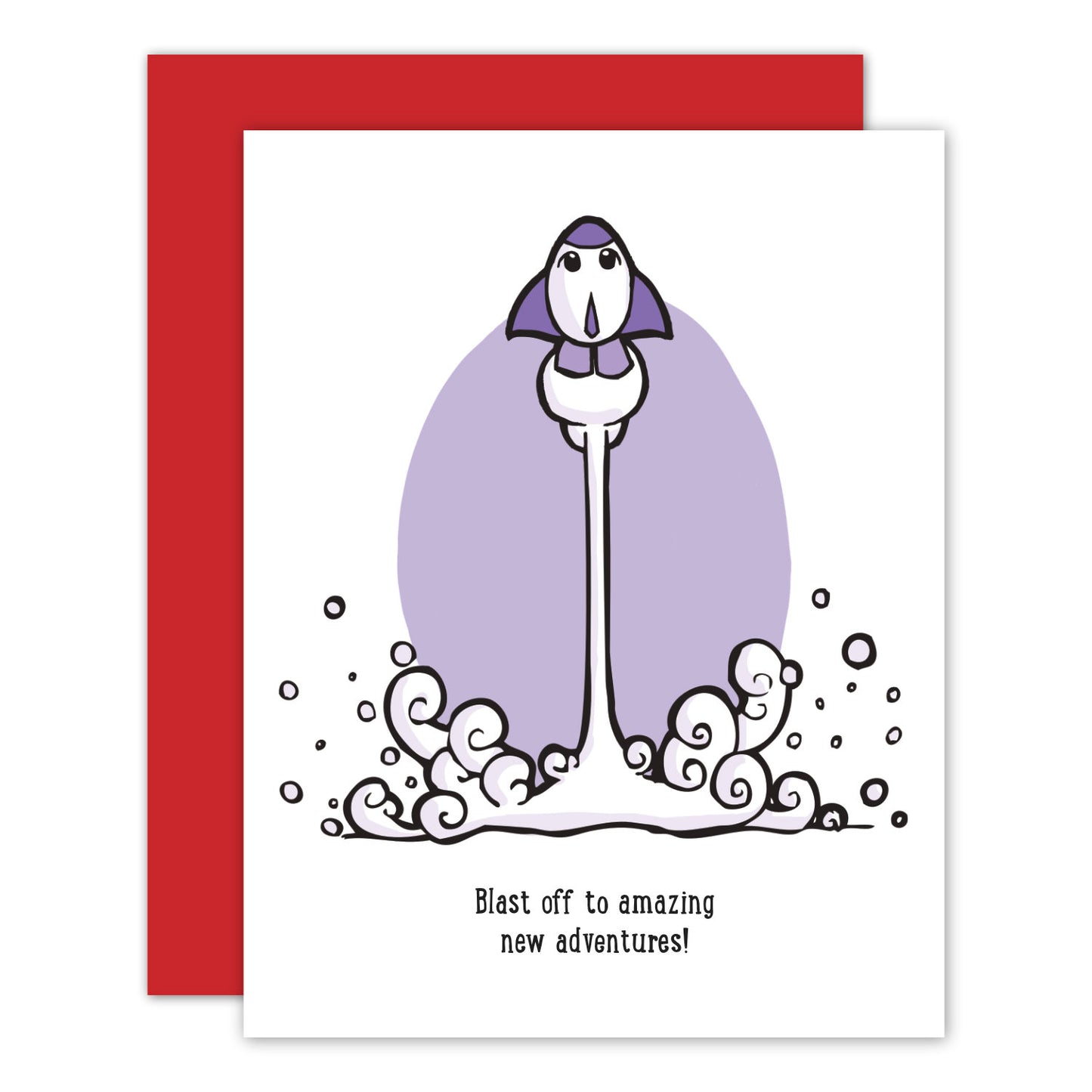 Space Shuttle Blast Off Card