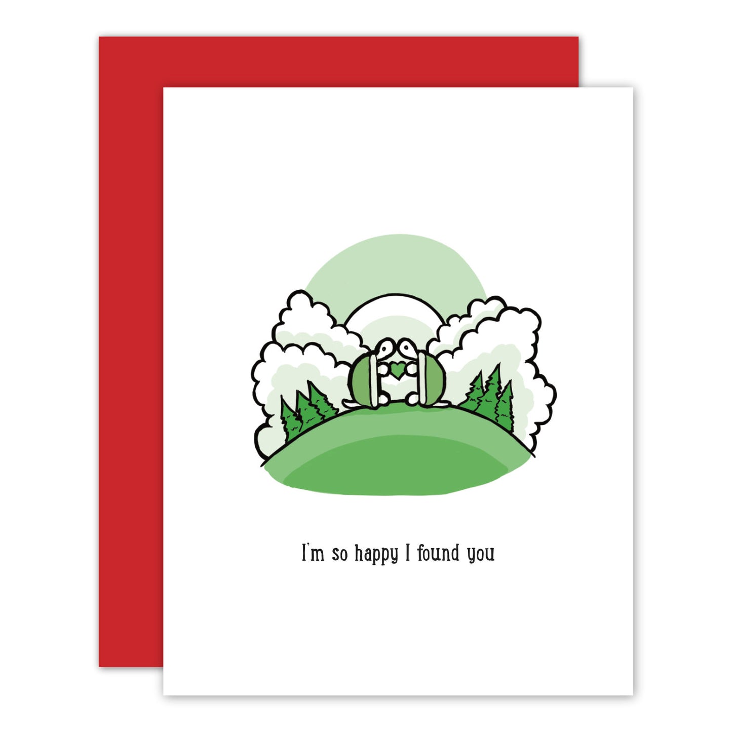 Daydreaming Turtle Love Card