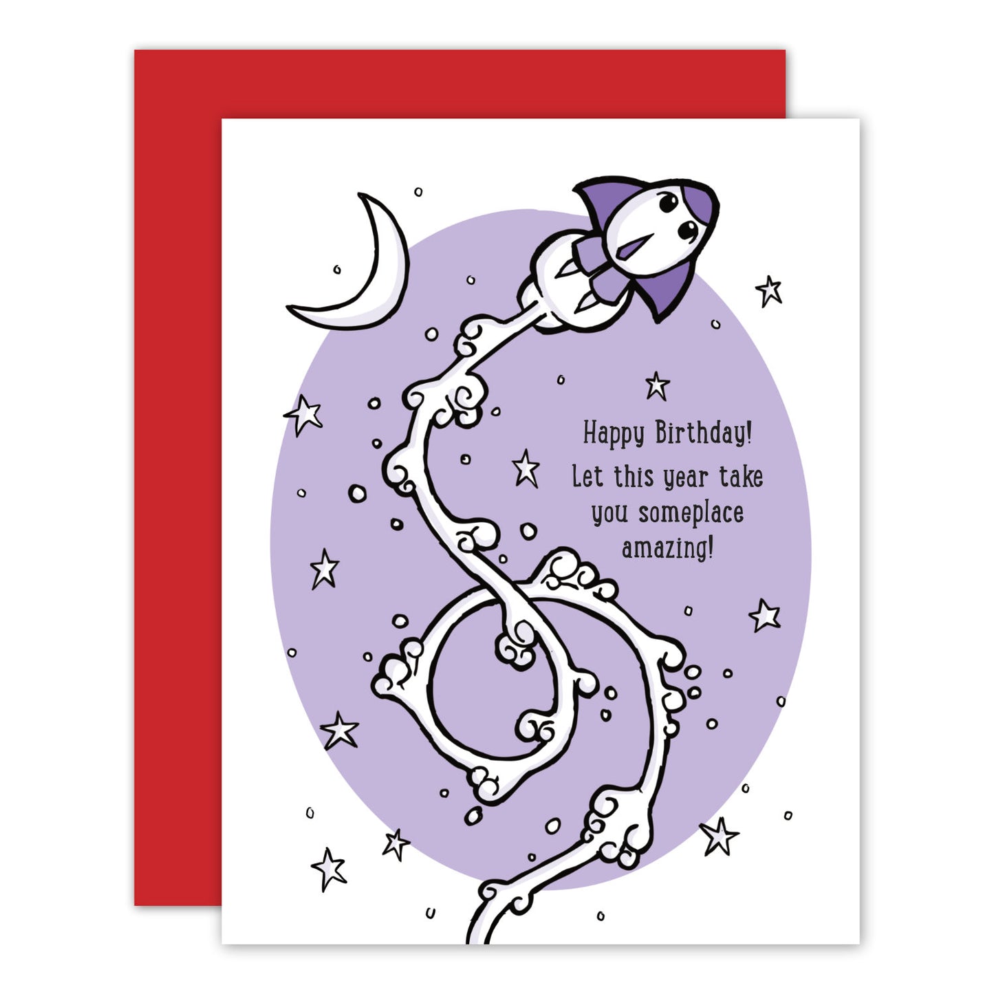 Space Shuttle Birthday Card