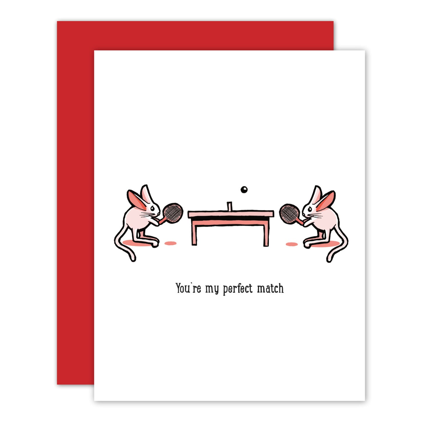 Sporty Kangaroo Mice Perfect Match Card