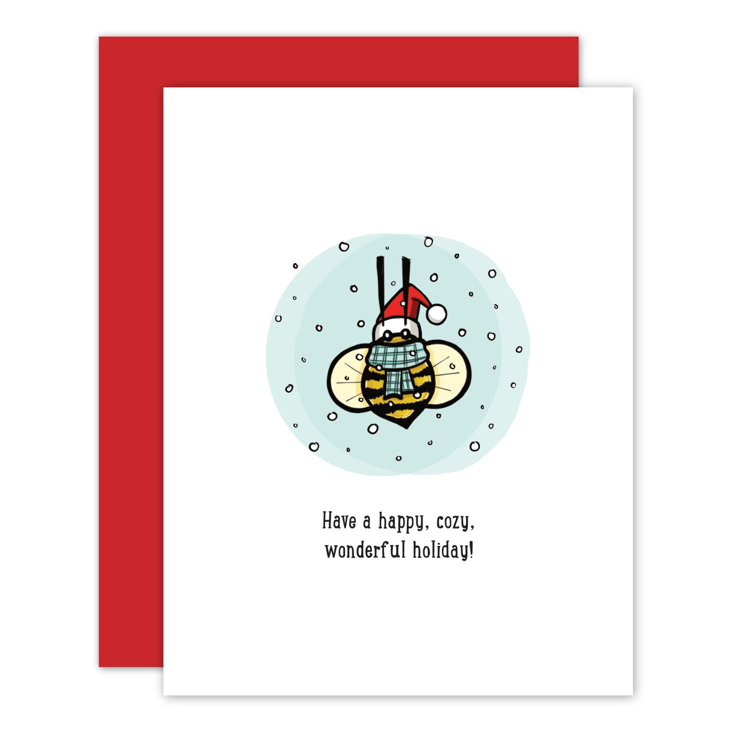 Cozy Bee Holiday Card