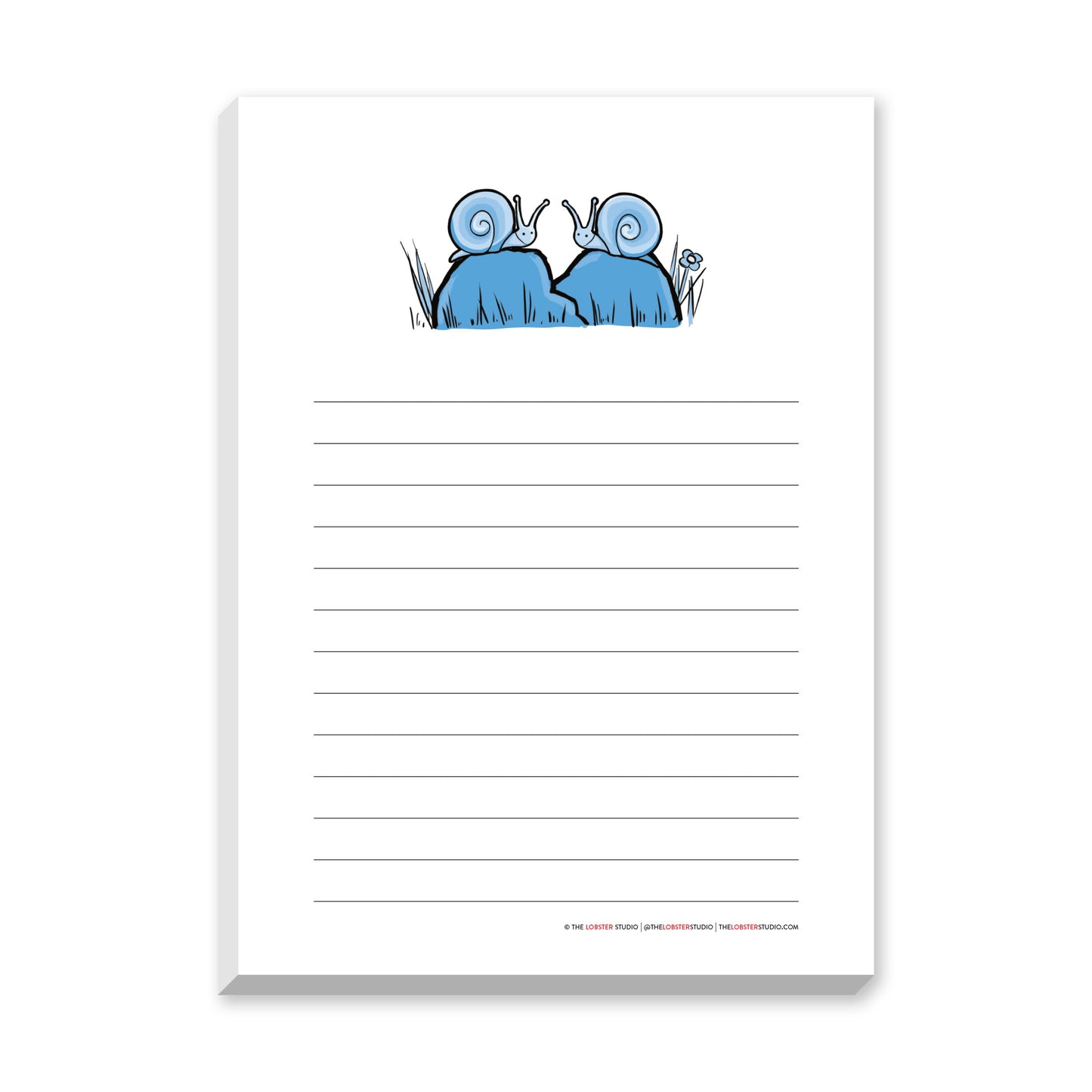 Snails on Rocks Notepad