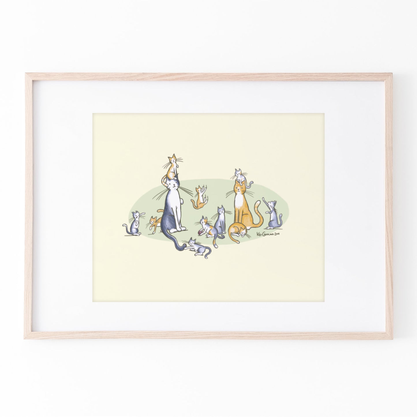 Fred + Nym + Kittens — Art Print