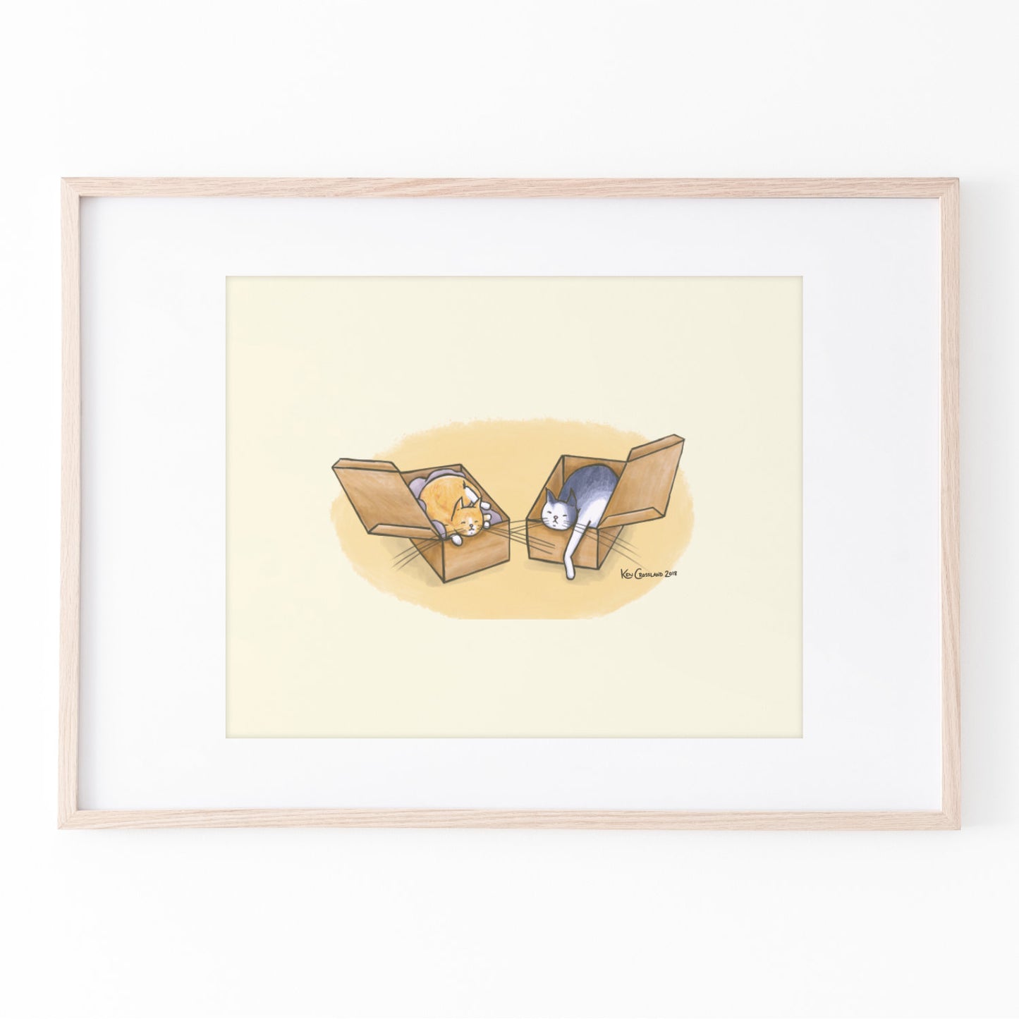 Fred + Nym + Sleeping in Boxes — Art Print