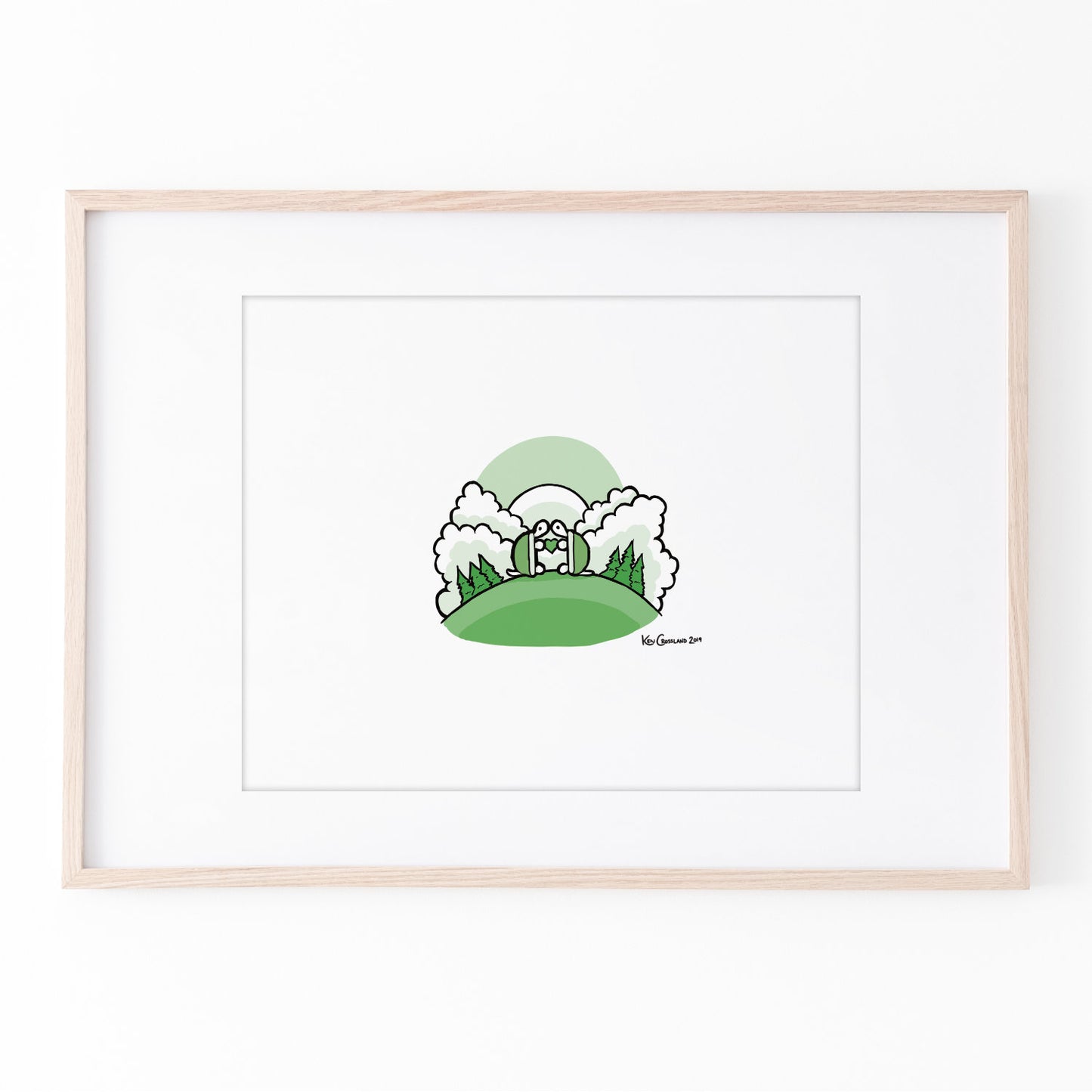 Turtles in Love — Art Print