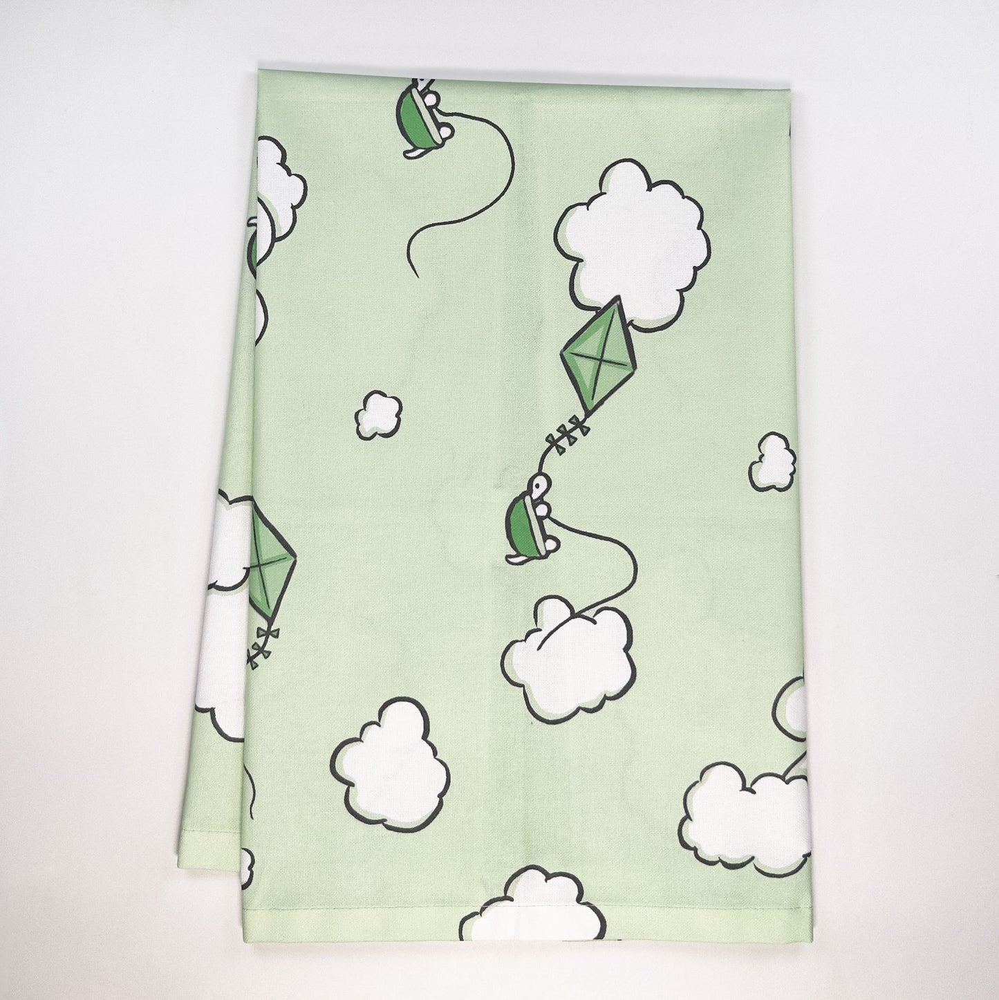 Daydreaming Turtle Up and Away Tea Towel