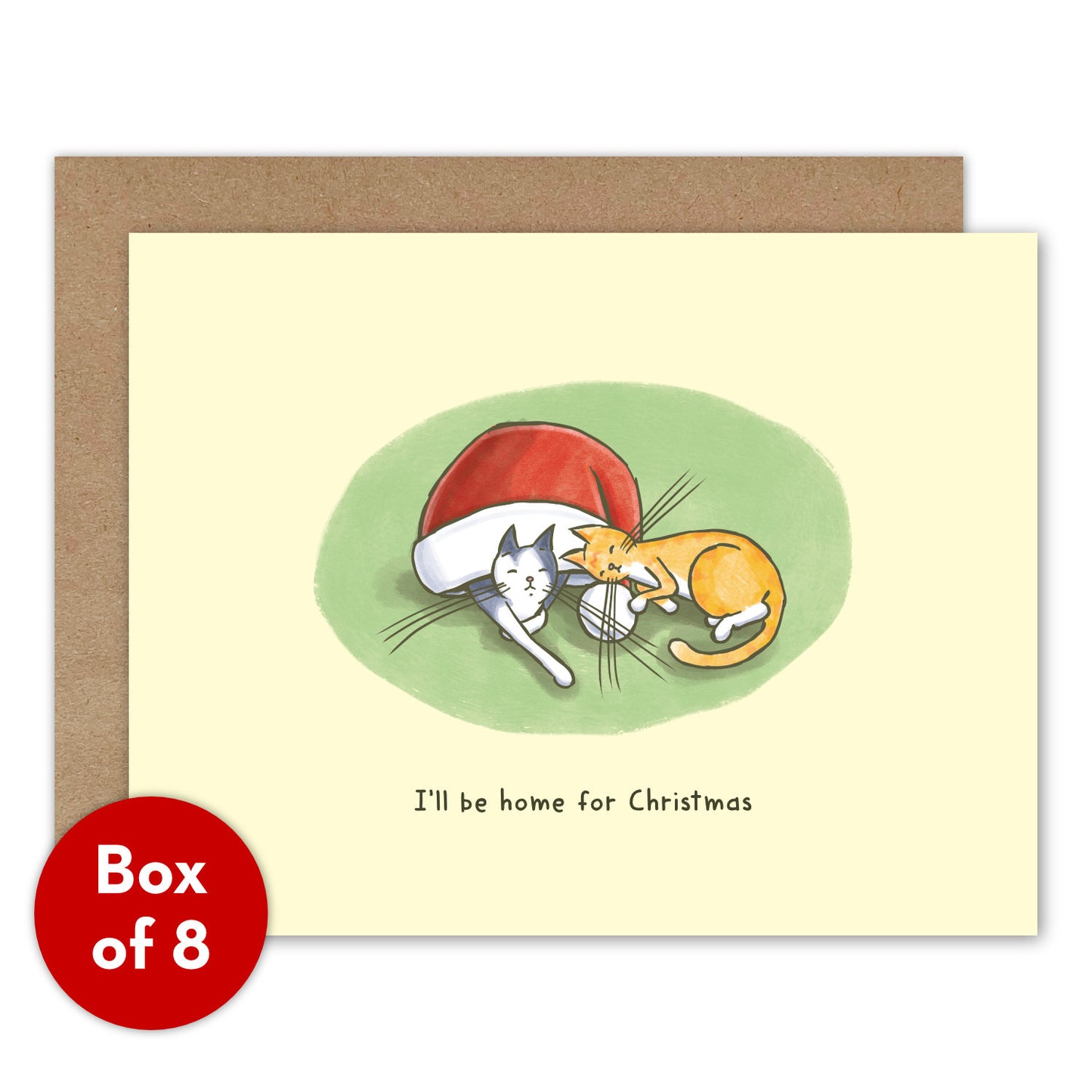 Fred + Nym Home for Christmas Card — Box of 8