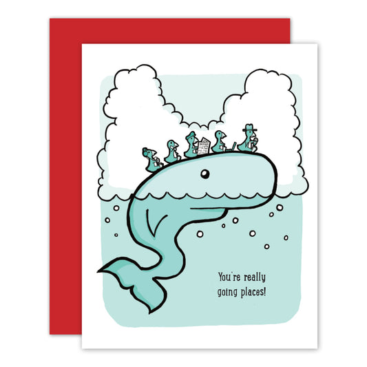 Whale & Penguin Going Places Card