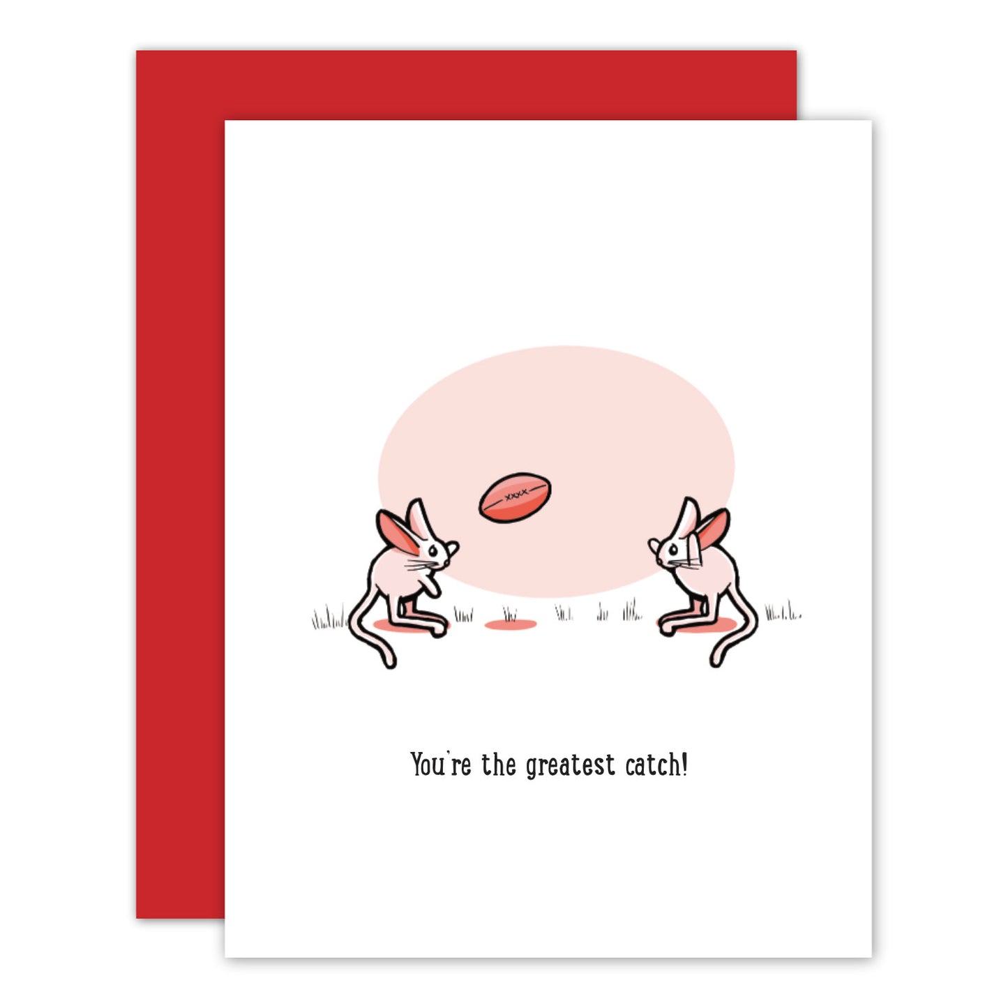 Kangaroo Mice Love Card