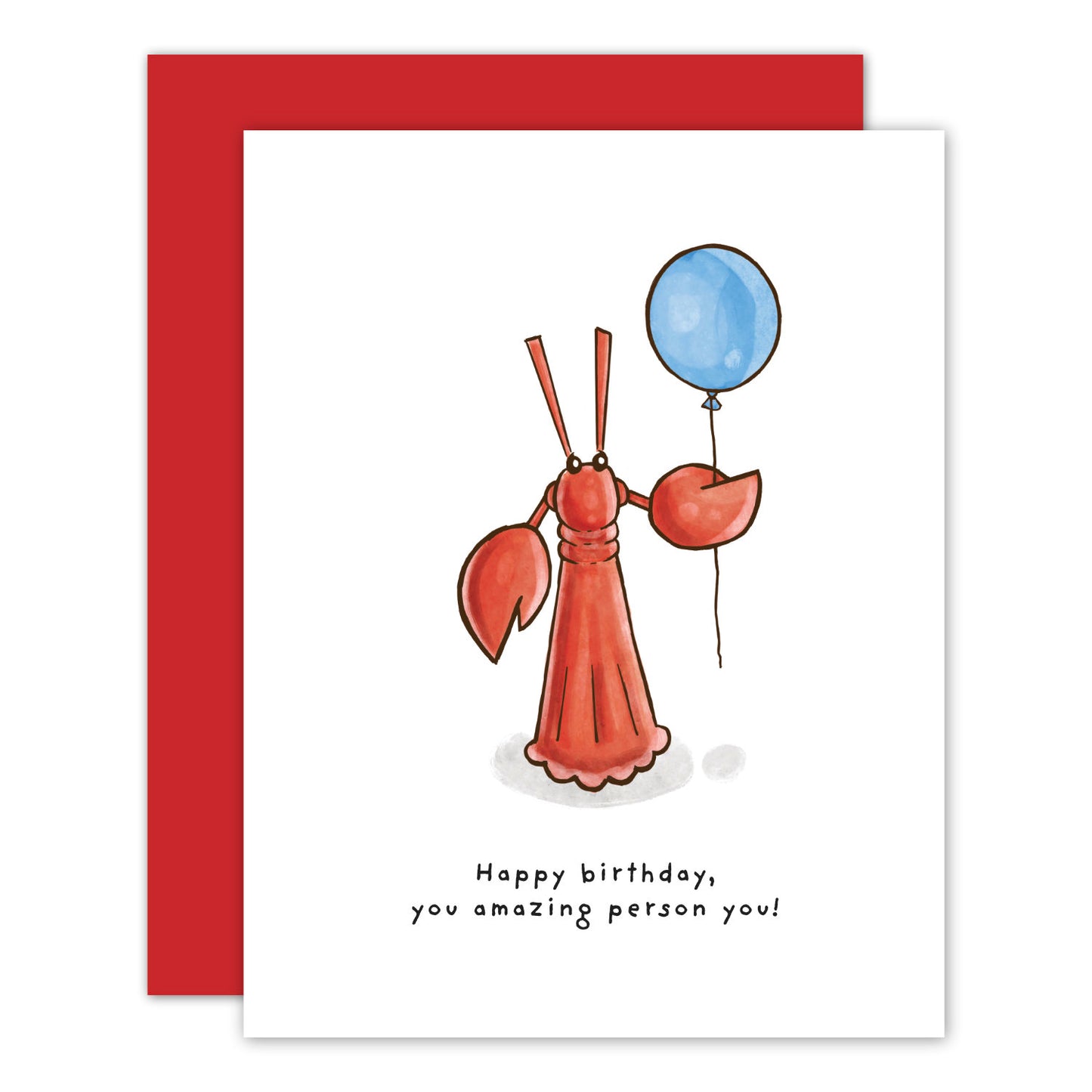 Little Lobster Happy Birthday Card