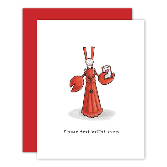 Little Lobster Get Well Card