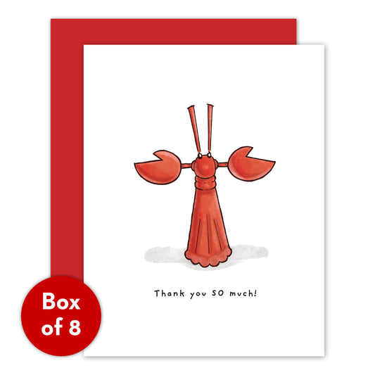 Little Lobster Thank You Card — Box of 8