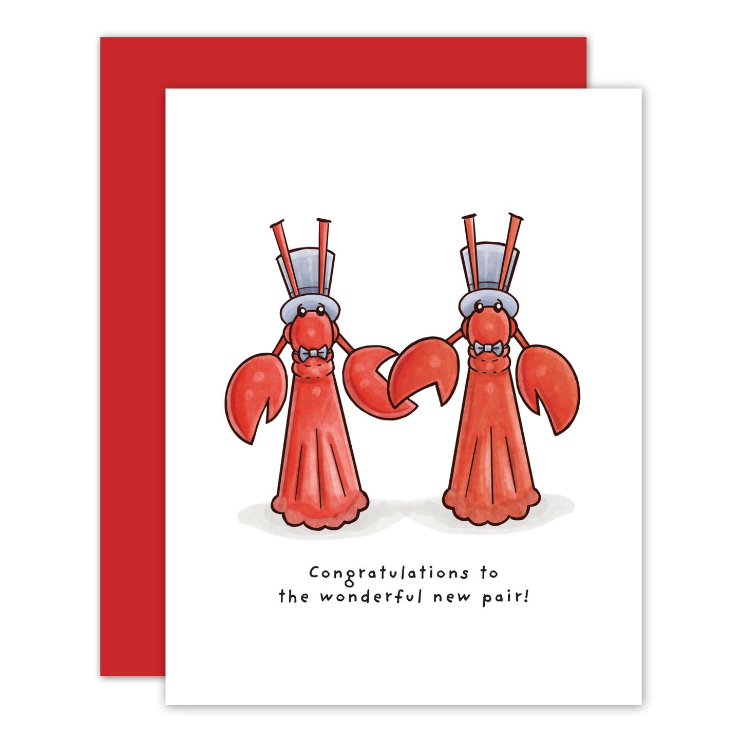 Little Lobster Wedding Card (Mr. & Mr.)