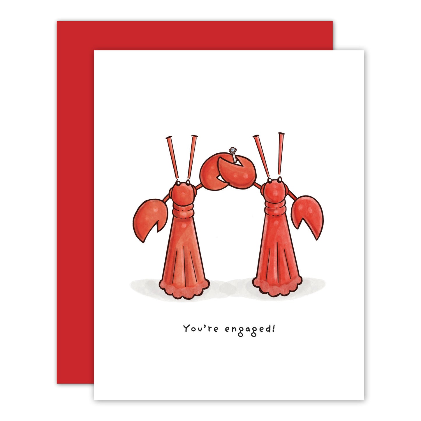 Little Lobster Engagement Card