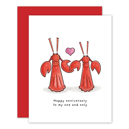 Little Lobster Anniversary Card