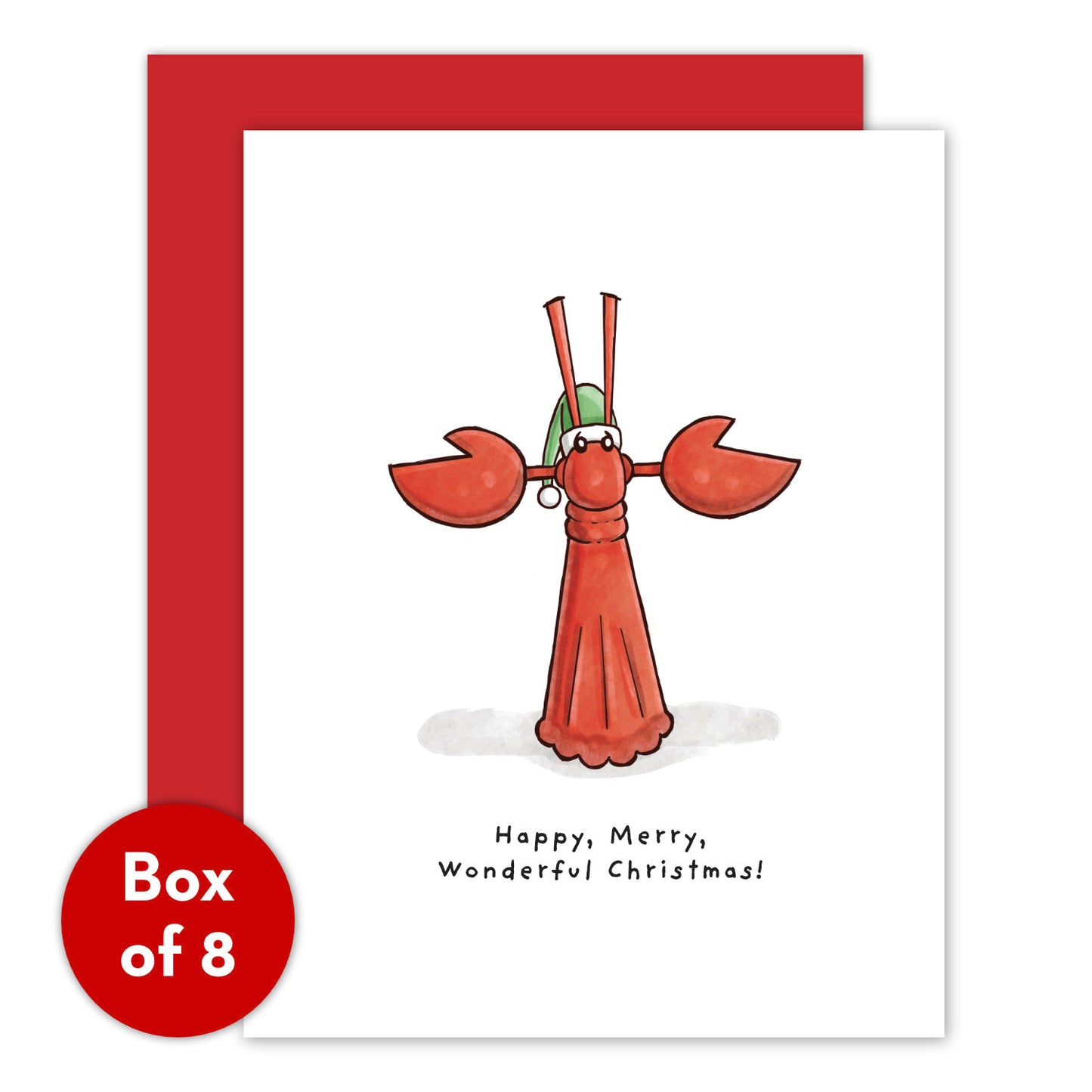 Little Lobster Holiday Card — Box of 8