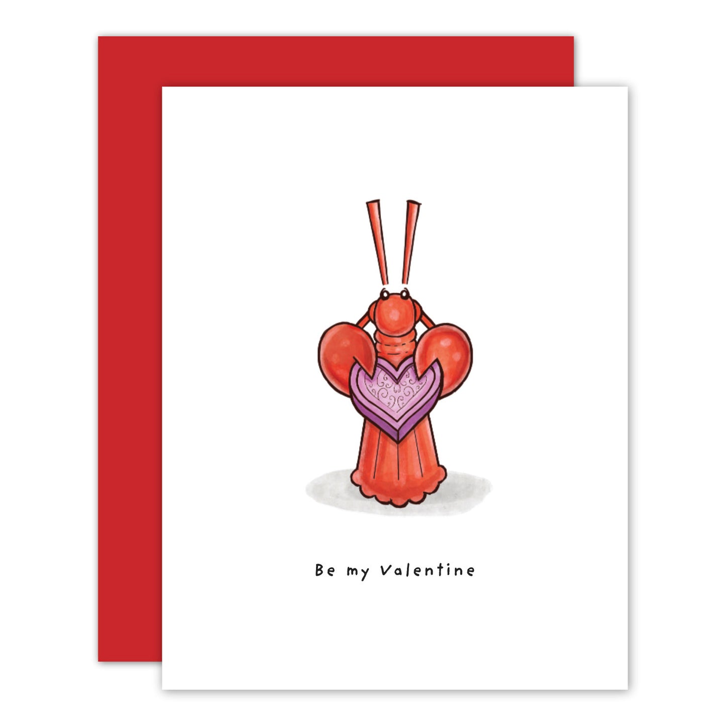 Little Lobster Valentine's Day Card