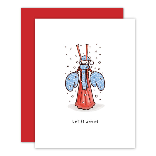 Little Lobster Winter Card