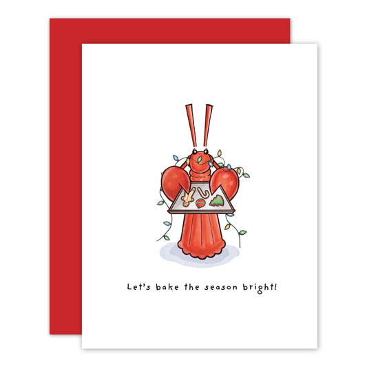 Little Lobster Holiday Baking Card