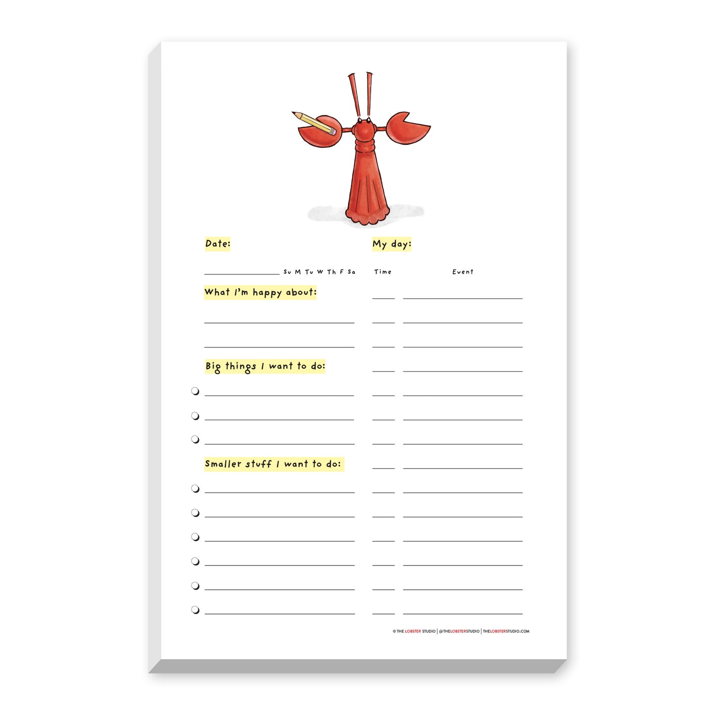 Little Lobster Daily Planner