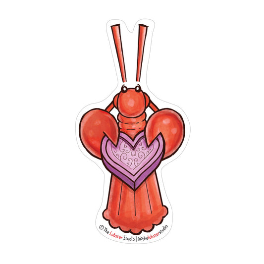 Little Lobster Love Vinyl Sticker